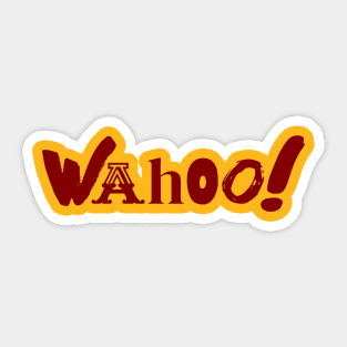 Wahoo (Red Print) Sticker